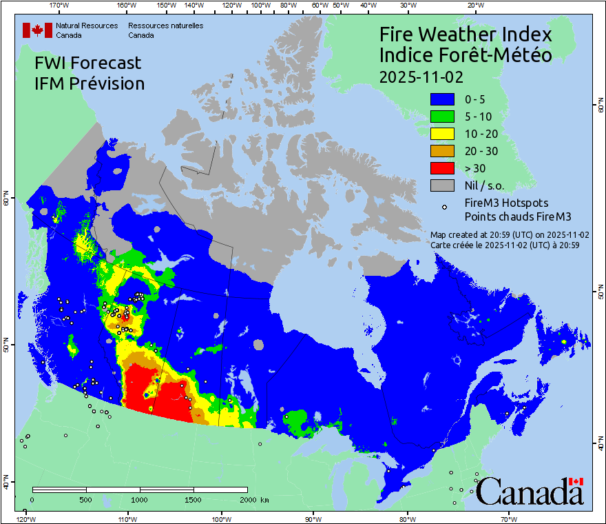 Daily Hotspots / FWI