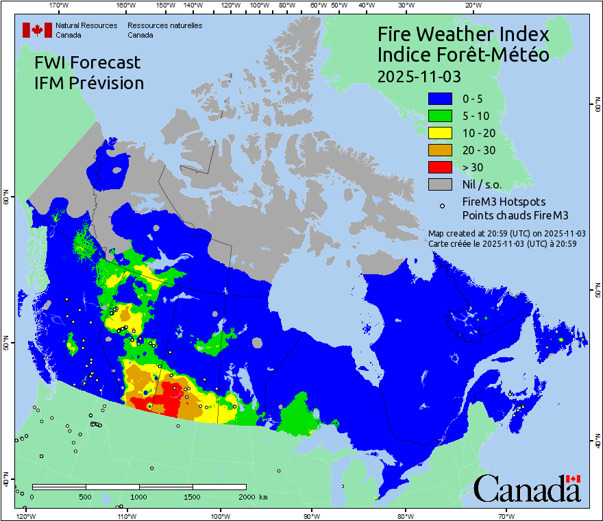 Daily Hotspots / FWI