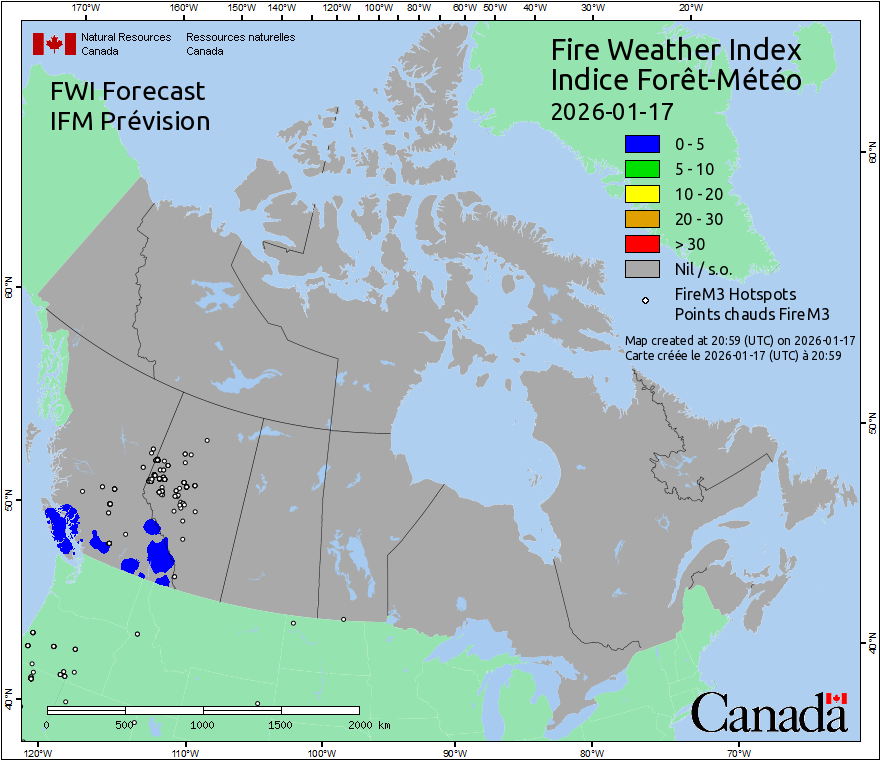 Daily Hotspots / FWI