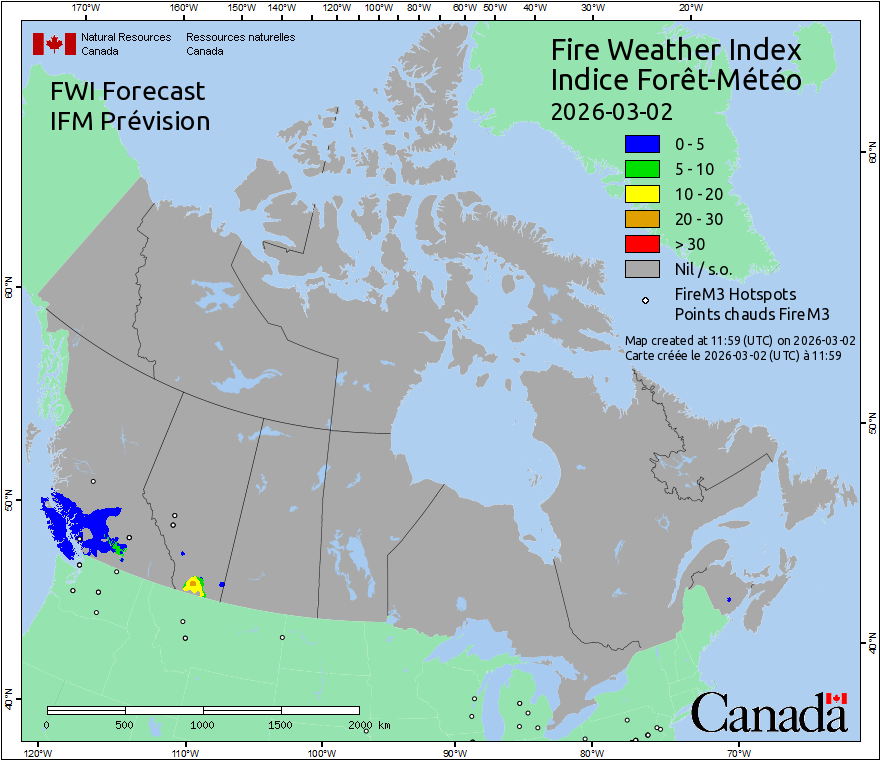 Daily Hotspots / FWI
