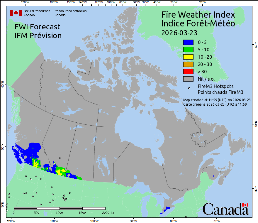 Daily Hotspots / FWI