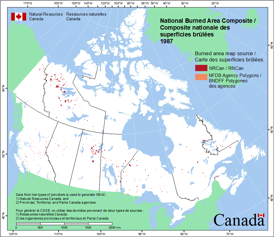 National Burned Area Composite