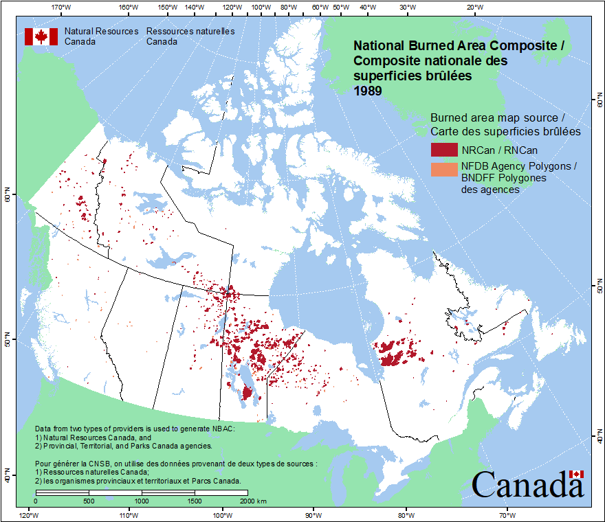 National Burned Area Composite