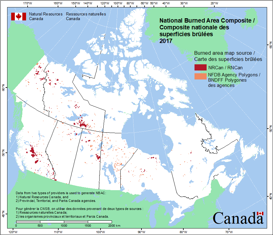 National Burned Area Composite