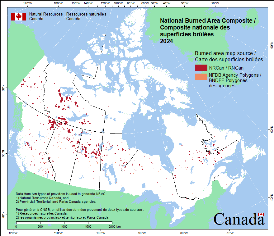 National Burned Area Composite